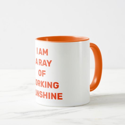 "Ray of Fxxxing Sunshine" unhöflicher Gruß Tasse (VorderseiteRechts)