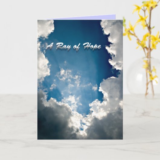 Ray of Hope Card Karte (Gelbe Blume)