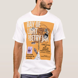 Ray of Light Poetry Jam weißes T-Shirt