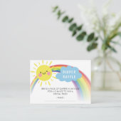 Ray of Sunshine Baby Duwer Diaper Raffle Ticket Begleitkarte (Stehend Vorderseite)