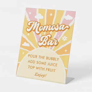 Ray of Sunshine Baby Shower Momosa Bar Sockelschild