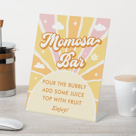 Ray of Sunshine Baby Shower Momosa Bar Sockelschild (In SItu)