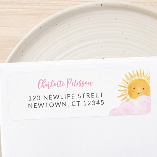 Ray Of Sunshine Baby Shower Return Address
