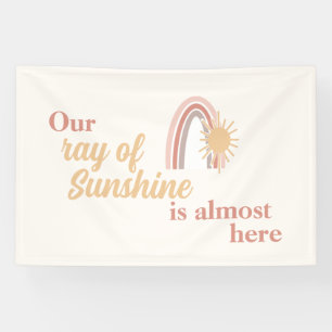 Ray of Sunshine Boho Rainbow Banner