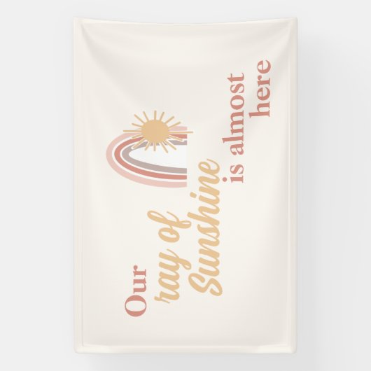 Ray of Sunshine Boho Rainbow Banner (Vertikal)