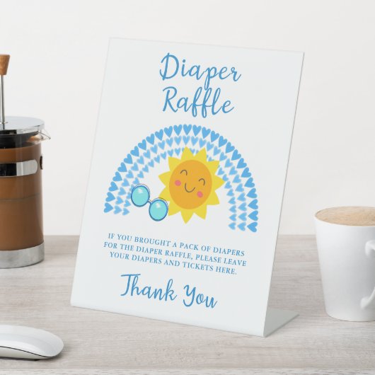 Ray of Sunshine Boy Baby Duwer Windschutzscheibe Sockelschild (In SItu)