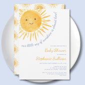 Ray of Sunshine Boy Baby Shower Einladung
