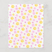 Ray of Sunshine Budget Kinderdusche Einladung (Rückseite)