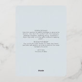 Ray of Sunshine Clouds Boy Baby Shower Folieneinladung (Rückseite)