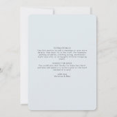 Ray of Sunshine Clouds Boy Blue Baby Shower Einladung (Rückseite)