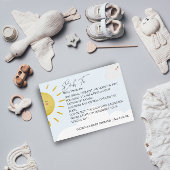 Ray of Sunshine Clouds Boy Books for Baby Small Begleitkarte