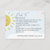 Ray of Sunshine Clouds Boy Books for Baby Small Begleitkarte (Vorderseite)