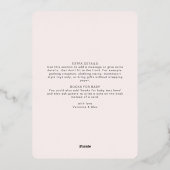 Ray of Sunshine Clouds Girl Baby Shower Folieneinladung (Rückseite)