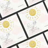 Ray of Sunshine Clouds Girl Baby Shower Serviette