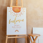 Ray of Sunshine Rainbow Baby Dusche Begrüßungszeic Poster