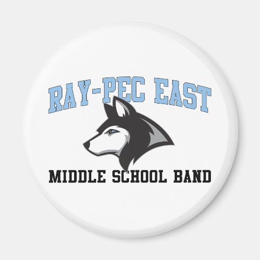 Ray-Pec East Middle School Band Magnet (Vorne)