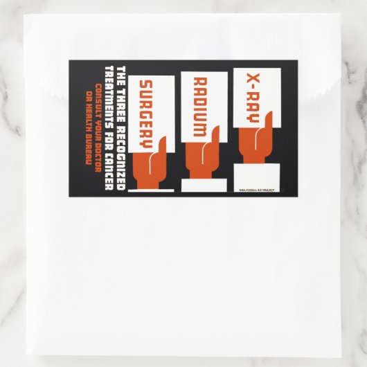 Ray, Radium, Operation Rechteckiger Aufkleber (Tasche)