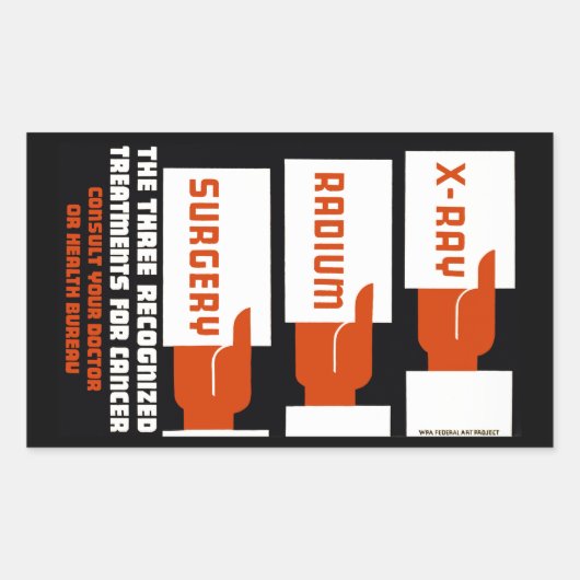 Ray, Radium, Operation Rechteckiger Aufkleber (Vorderseite)