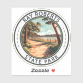 Ray Roberts Staat Park Texas Abzeichen Aufkleber (Blatt)