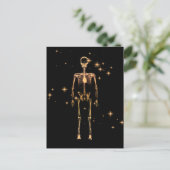 Ray Skeleton - Orange Postkarte (Stehend Vorderseite)
