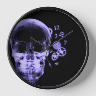 Ray-Skull- und Uhrenteile - Lila Uhr