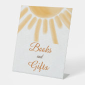 Ray Sun Theme Sunshine Baby Shower Geschenk Gefall Sockelschild (Vorderseite)
