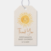 Ray Sunshine Baby Dusche Vielen Dank Geschenkanhänger (Vorderseite)