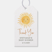 Ray Sunshine Baby Dusche Vielen Dank Geschenkanhänger (Vorderseite)