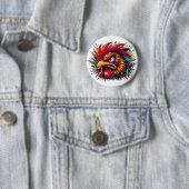 "Ray the Fierce Rooster" Button (Beispiel)