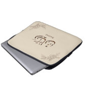 Rayane - traditionelle arabische Thuluth-Kalligraf Laptopschutzhülle (Vorne Knopf)