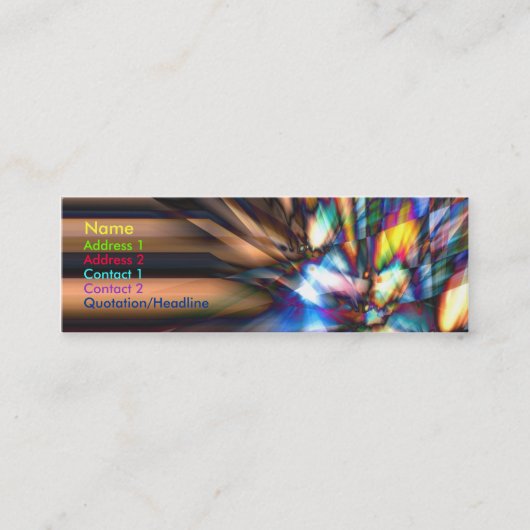 Raybreak Mini Visitenkarte (Vorderseite)