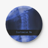Rayed 2 Electromagnetic Blue Pappteller (Vorderseite)