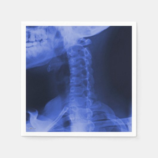 Rayed 2 Electromagnetic Blue Serviette (Vorderseite)