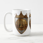 Rayel Hebräischer Golden Crest Follower Kaffeetasse (Links)
