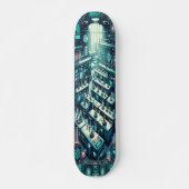 "Raygun Gothic Advanced Science Labrador Deck" Skateboard (Vorne)