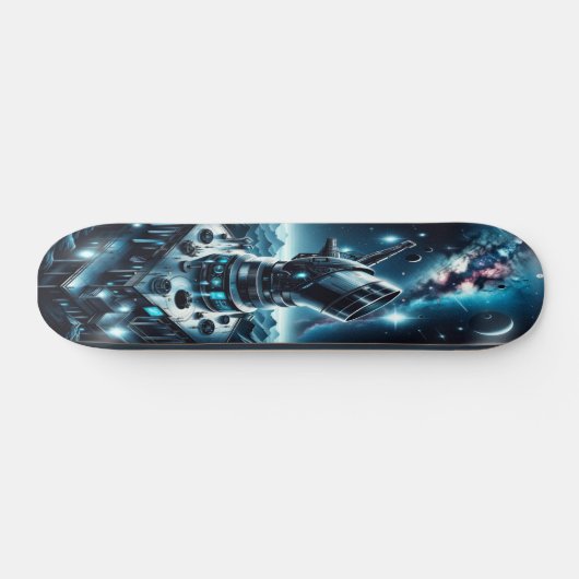 "Raygun Gothic Astronomic Observatory Deck" Skateboard (Horizontal)