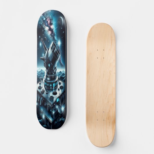 "Raygun Gothic Astronomic Observatory Deck" Skateboard (Vorderseite)