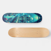 "Raygun Gothic Underwater Research Facility Deck" Skateboard (Horizontal)