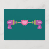 Raygun-Liebe Postkarte (Vorderseite)