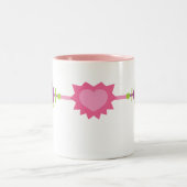 Raygun-Liebe Zweifarbige Tasse (Mittel)
