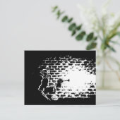 Raygun Noir Postcard, Kunstwerk von Michael Avolio Postkarte (Stehend Vorderseite)