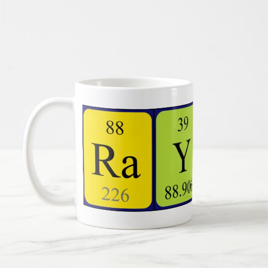 Raylan Periodenname Tasse (Links)