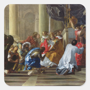 Raymond IV de Heilig-Gilles Taking das Kreuz Quadratischer Aufkleber