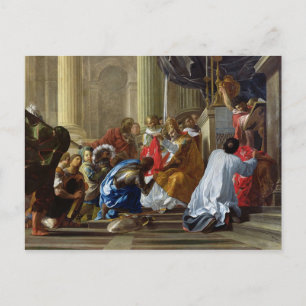 Raymond IV von Saint-Gilles, der das Kreuz nimmt Postkarte