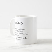Raymond name, Editable name, Custom name Kaffeetasse (Vorderseite Links)