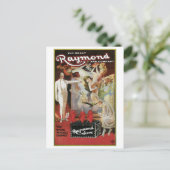 Raymond The Great ~ Hexen Vintager Magic Act Postkarte (Stehend Vorderseite)