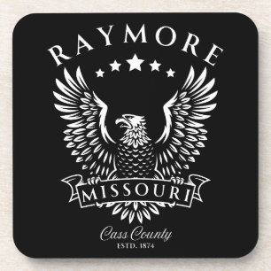 Raymore Cass County Missouri Vintage Adler Getränkeuntersetzer