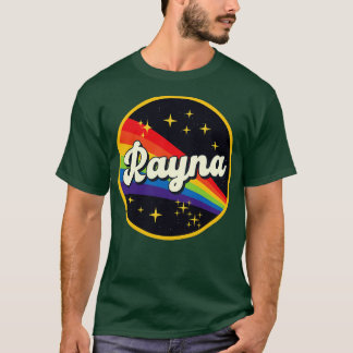 Rayna Regenbogen im Weltraum Vintager Stil T-Shirt