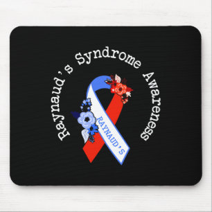 Raynaud-Syndrom-Bewusstseins-Unterstützung Florale Mousepad