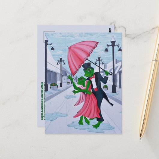 Rayne, Louisiana Postkarte (Vorderseite/Rückseite Beispiel)